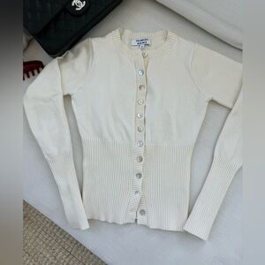 Frankies bikinis Lenon Cloud Knit Button Up Cardigan